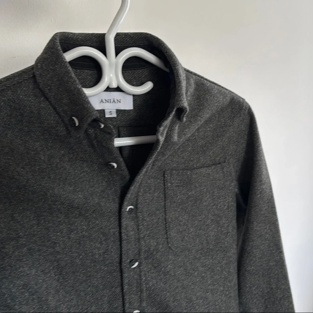 17oz Modern Melton Wool Shirt - Picture 6 of 8